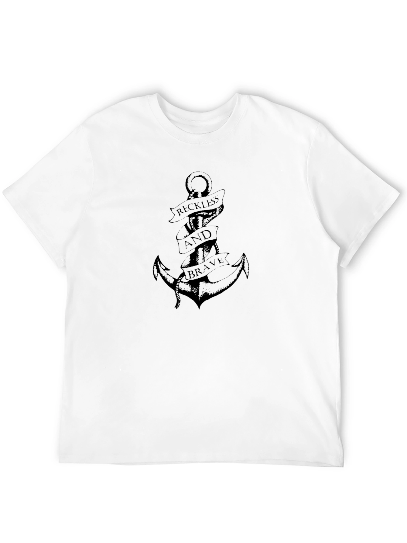 Reckless and Brave Anchor Graphic Tee - Black