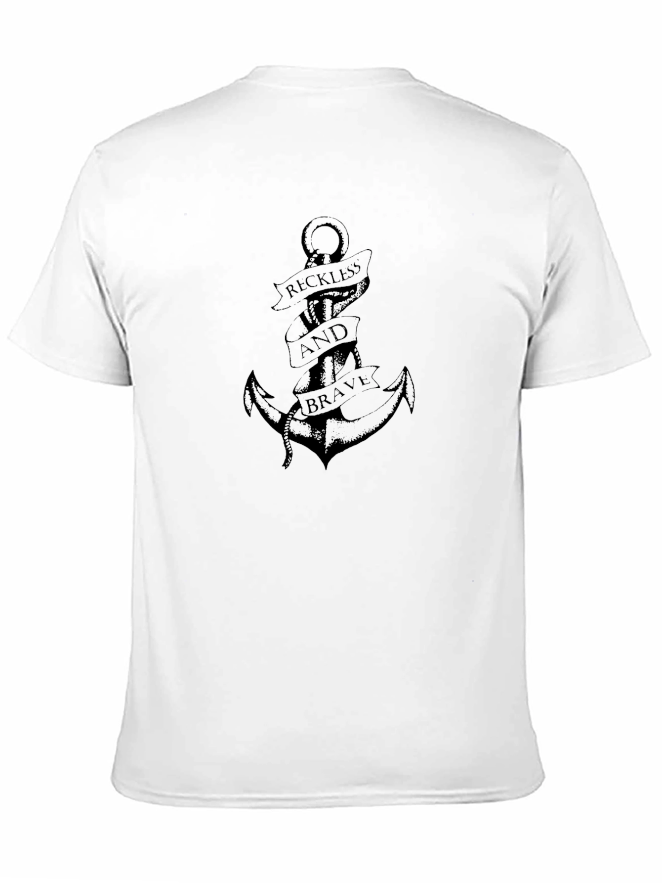 Reckless and Brave Anchor Graphic Tee - Black