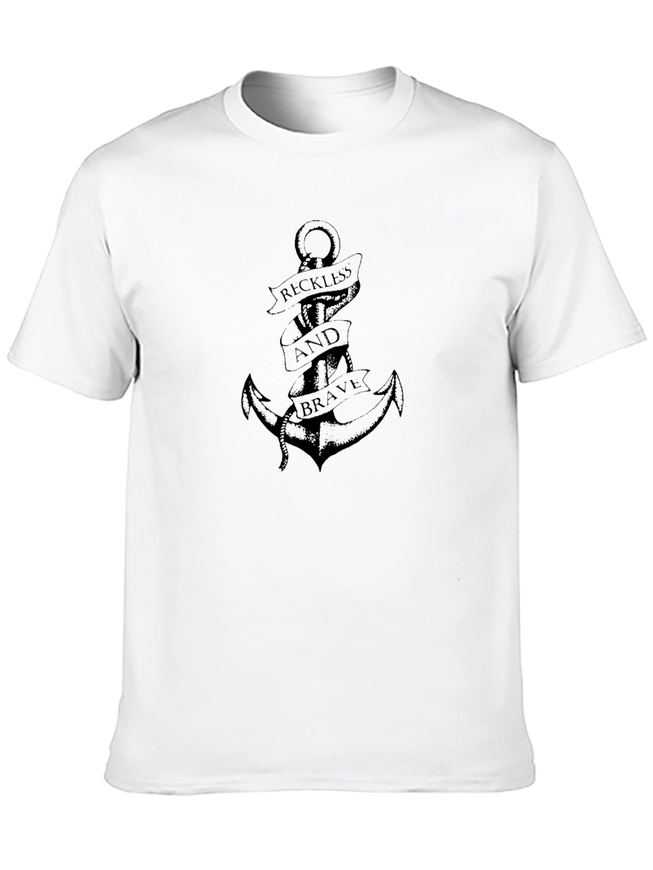 Reckless and Brave Anchor Graphic Tee - Black