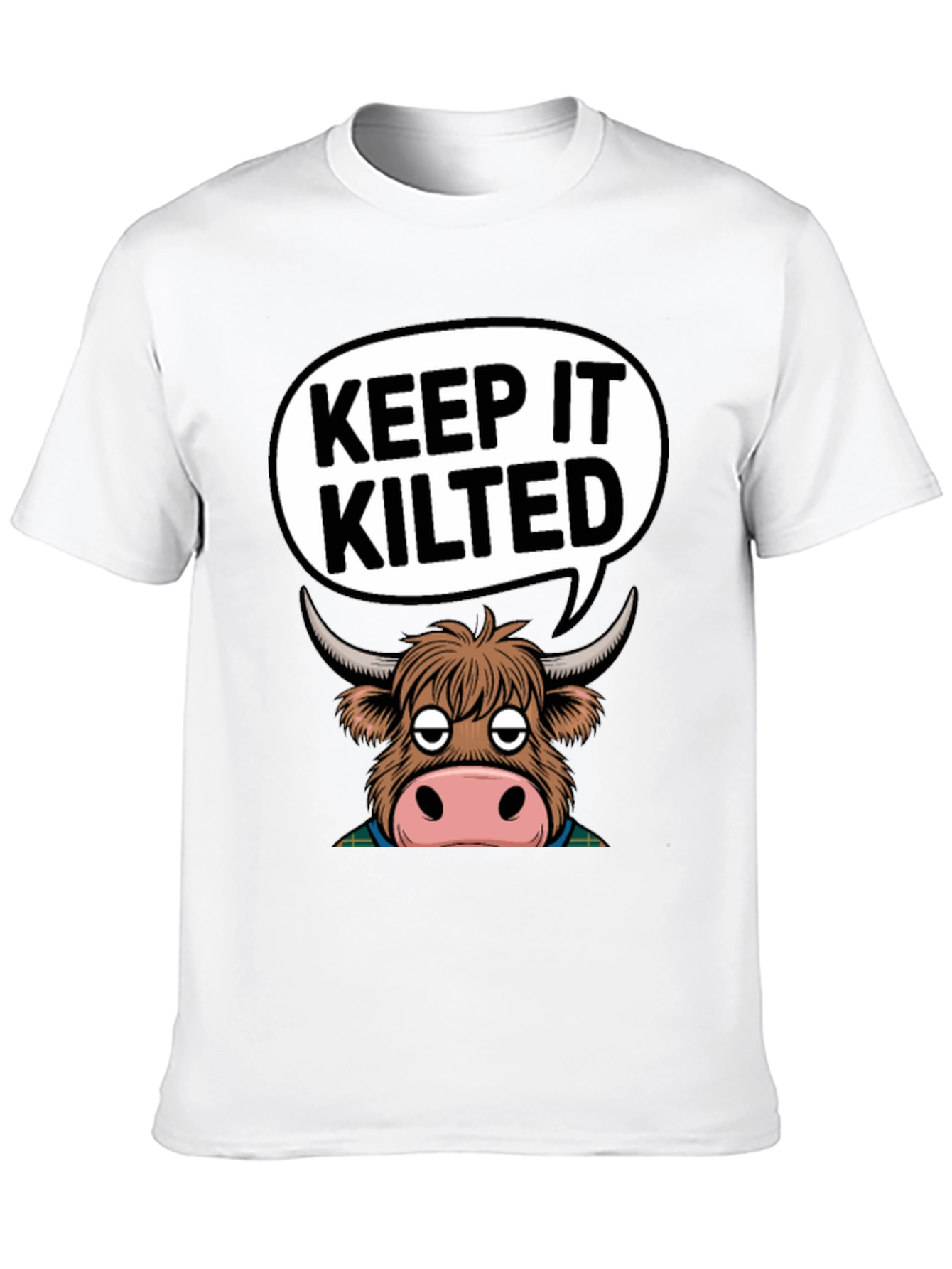 Keep It Kilted Highland Cow Graphic T-Shirt