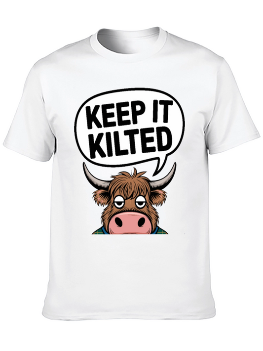 Keep It Kilted Highland Cow Graphic T-Shirt