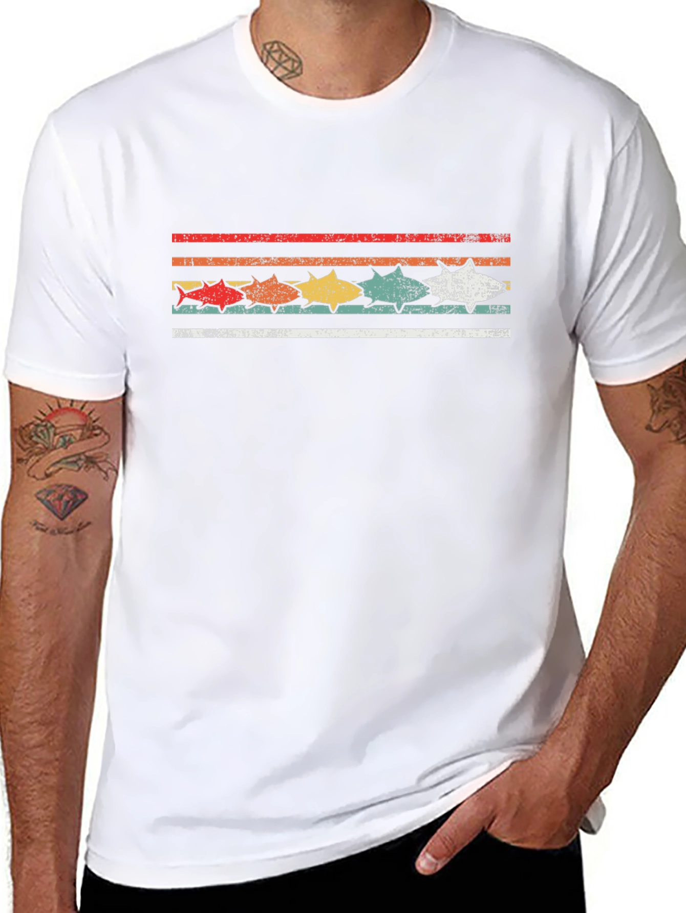 Retro Tuna Fish Graphic T-Shirt