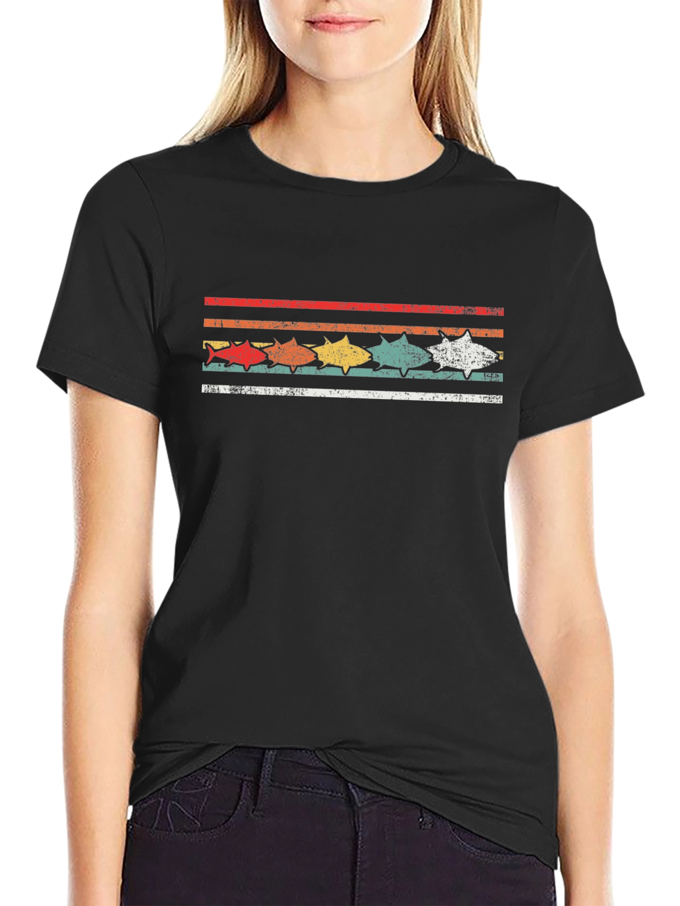 Retro Tuna Fish Graphic T-Shirt