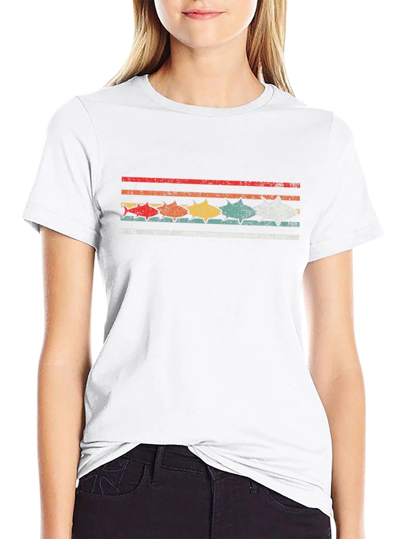 Retro Tuna Fish Graphic T-Shirt