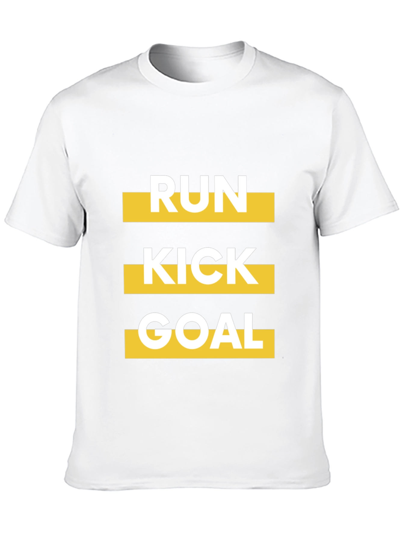 Run Kick Goal T-Shirt - Soccer Sports Tee