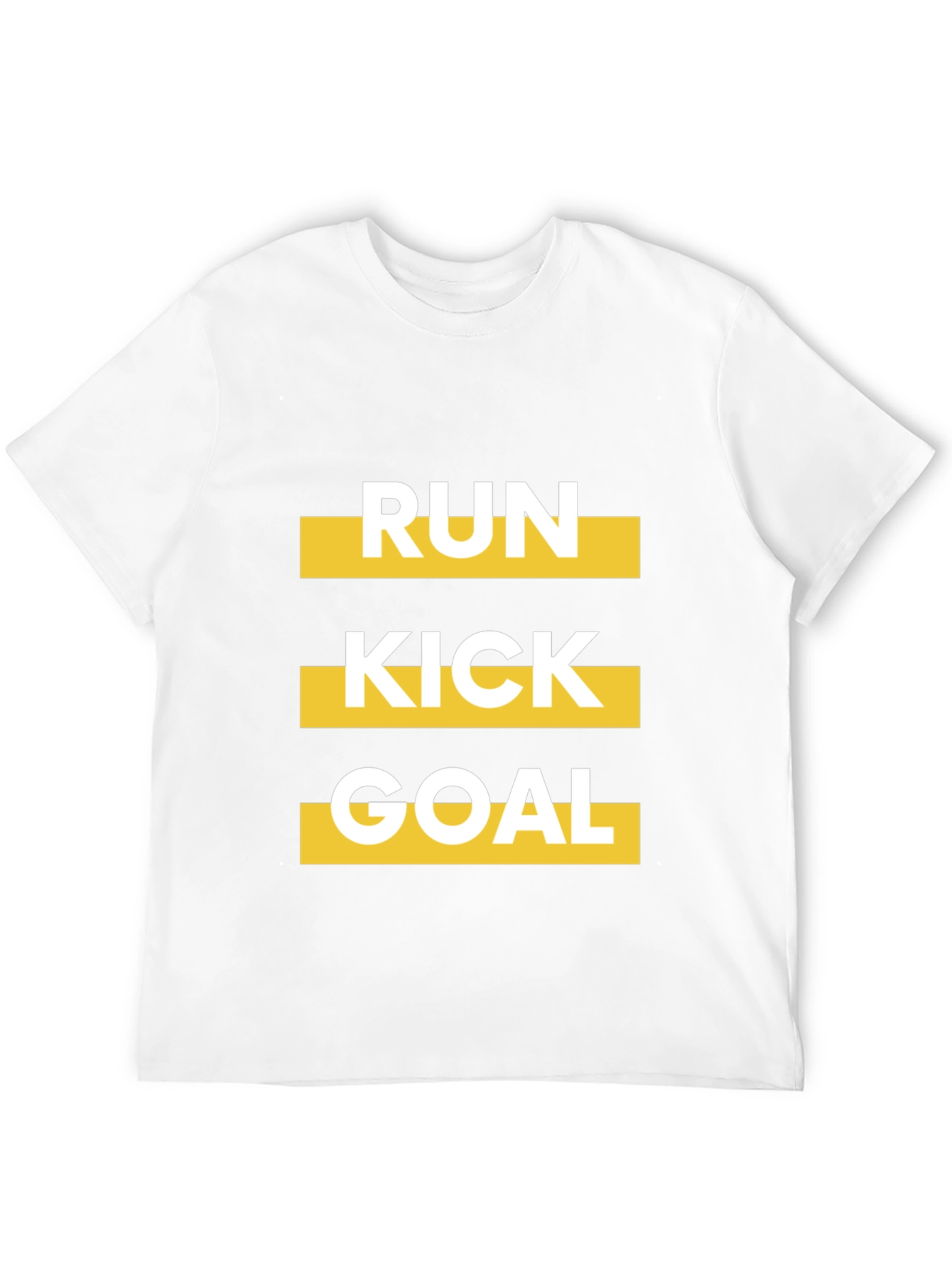 Run Kick Goal T-Shirt - Soccer Sports Tee