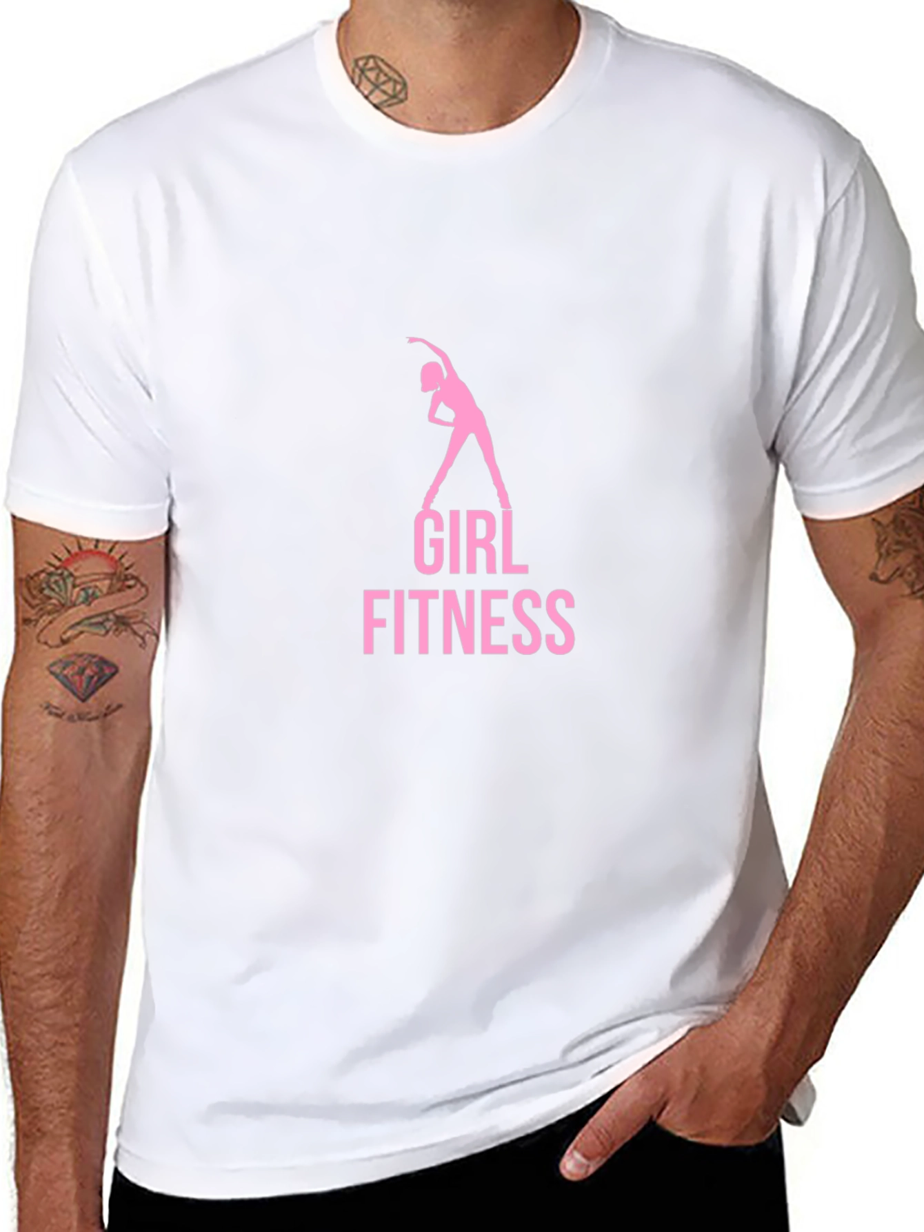 Girl Fitness Black T-Shirt