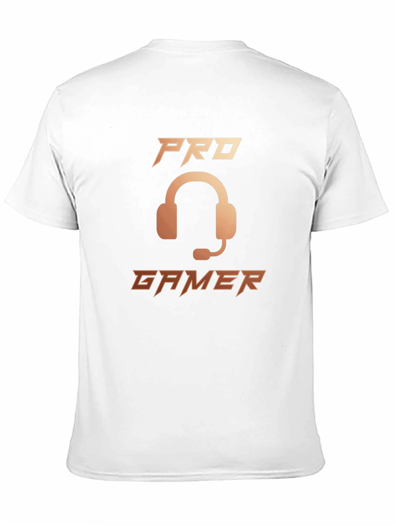Pro Gamer Black T-Shirt with Headset Graphic
