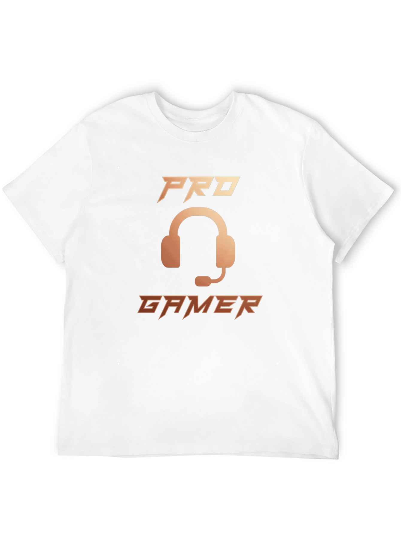 Pro Gamer Black T-Shirt with Headset Graphic