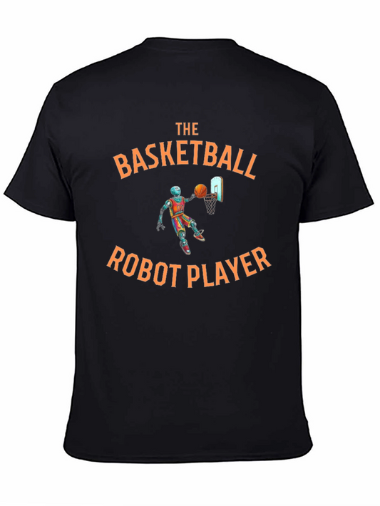 Basketball Robot Player Graphic T-Shirt