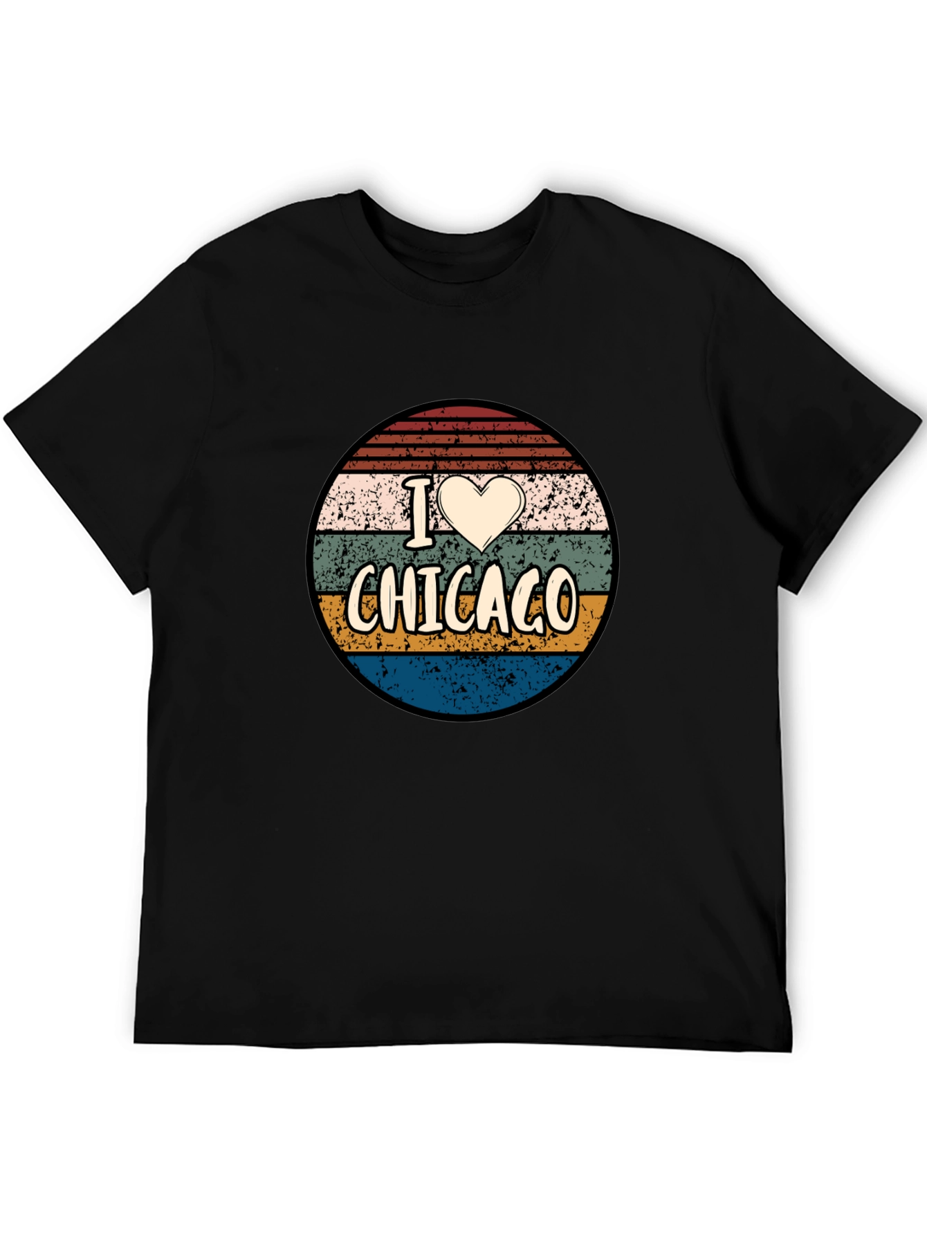 I Heart Chicago Retro Graphic T-Shirt