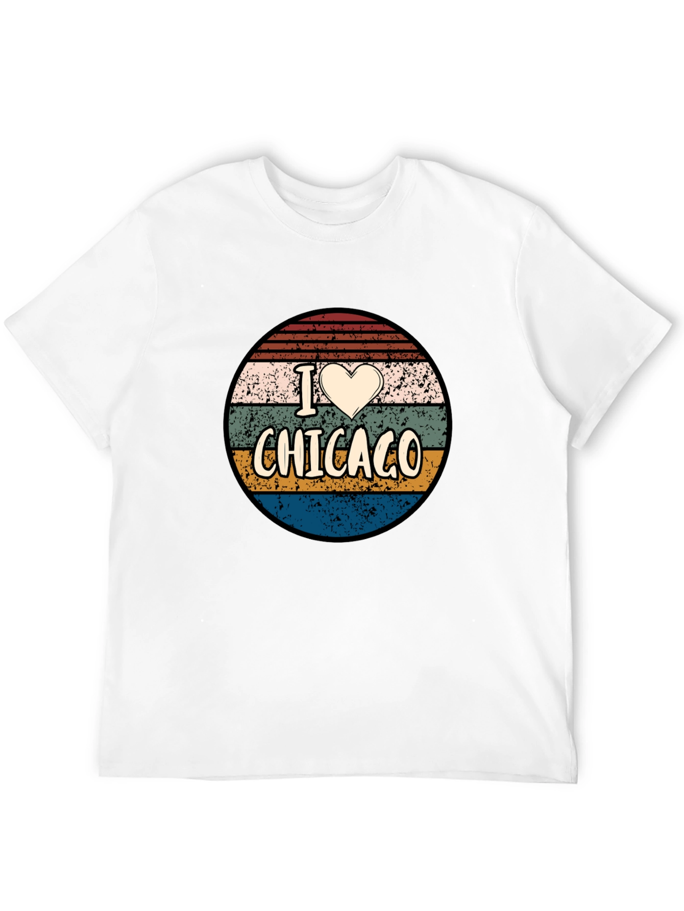 I Heart Chicago Retro Graphic T-Shirt
