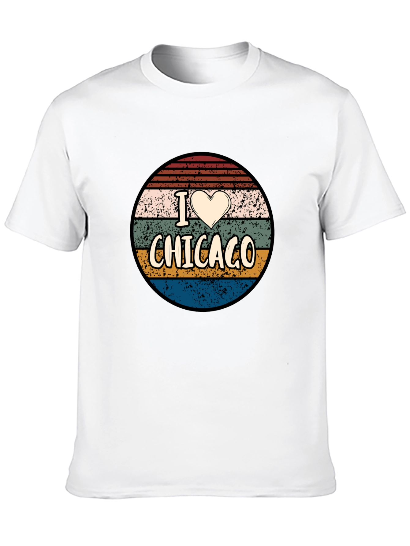 I Heart Chicago Retro Graphic T-Shirt