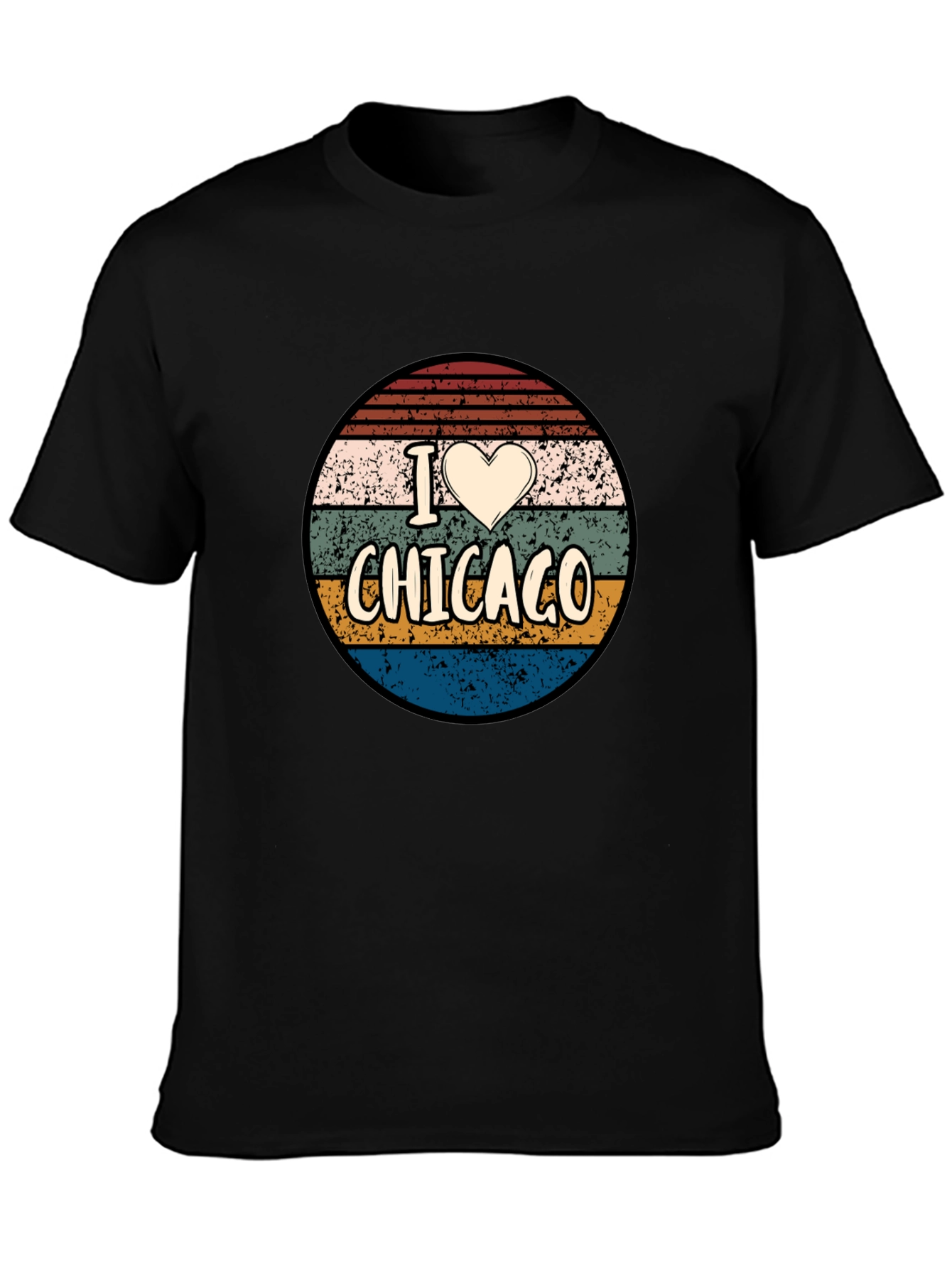 I Heart Chicago Retro Graphic T-Shirt