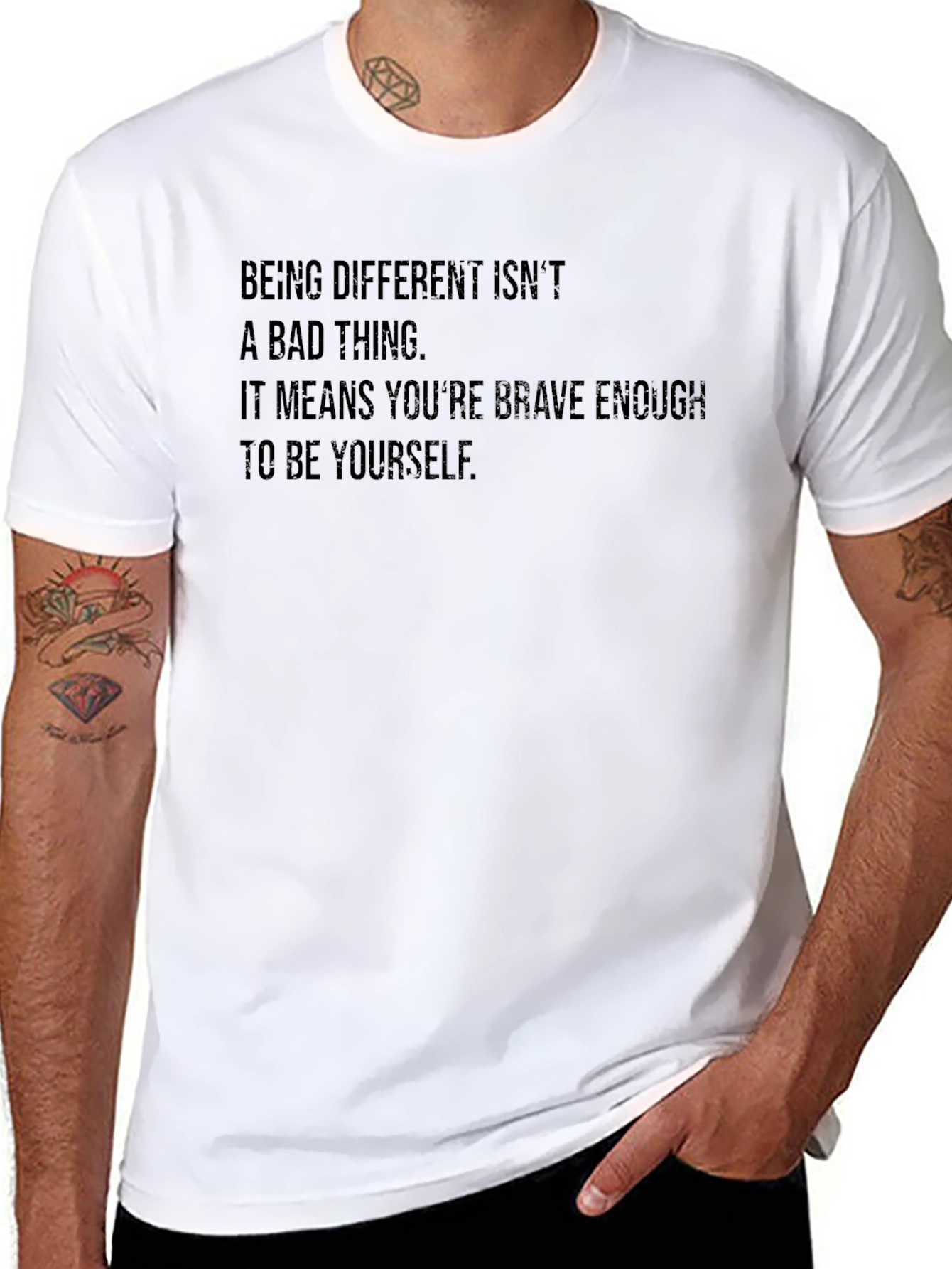 Be Yourself Graphic Tee - Empowering Message