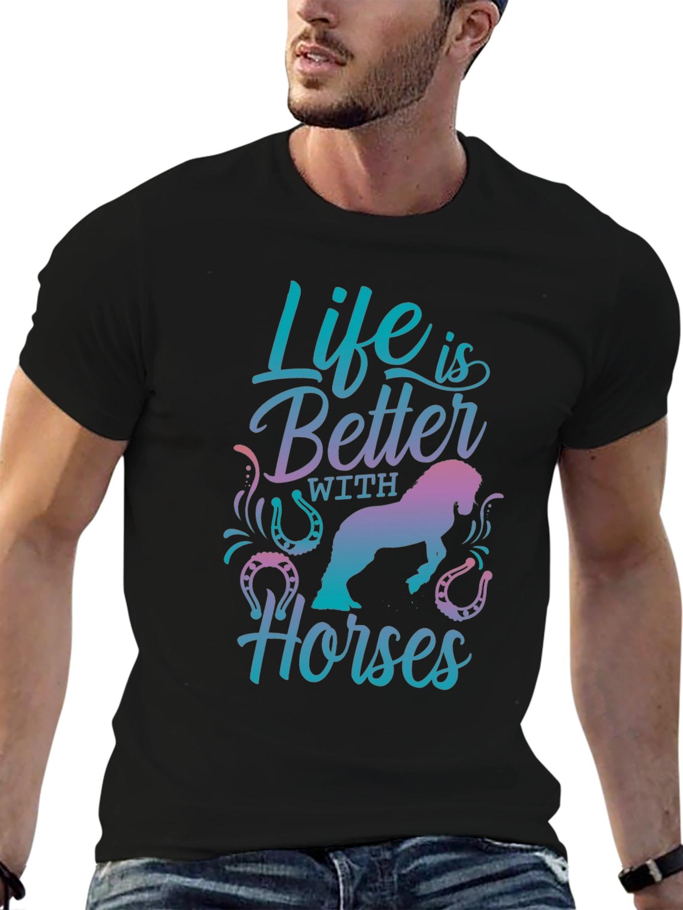 Life is Better with Horses Graphic Tee