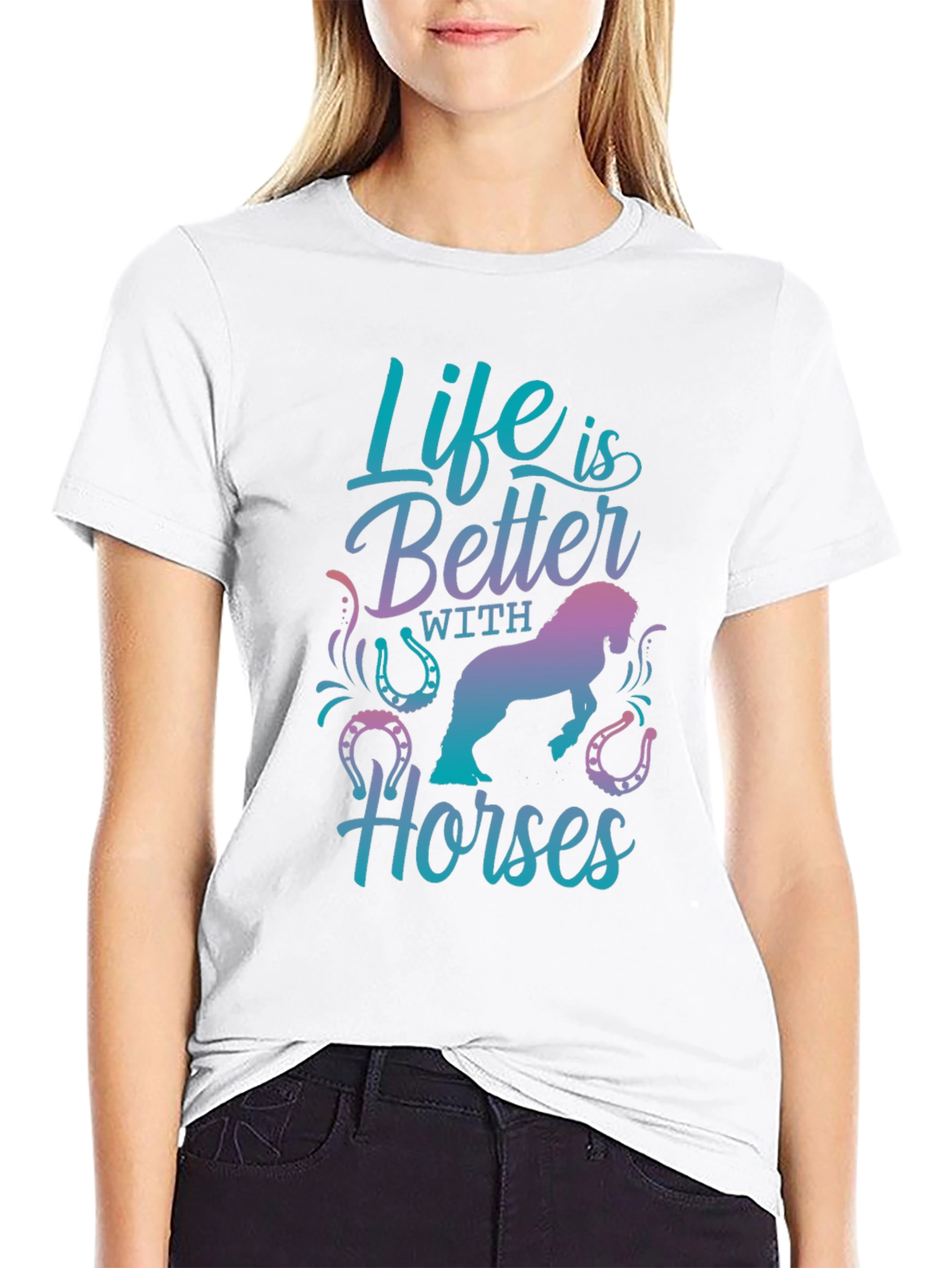 Life is Better with Horses Graphic Tee