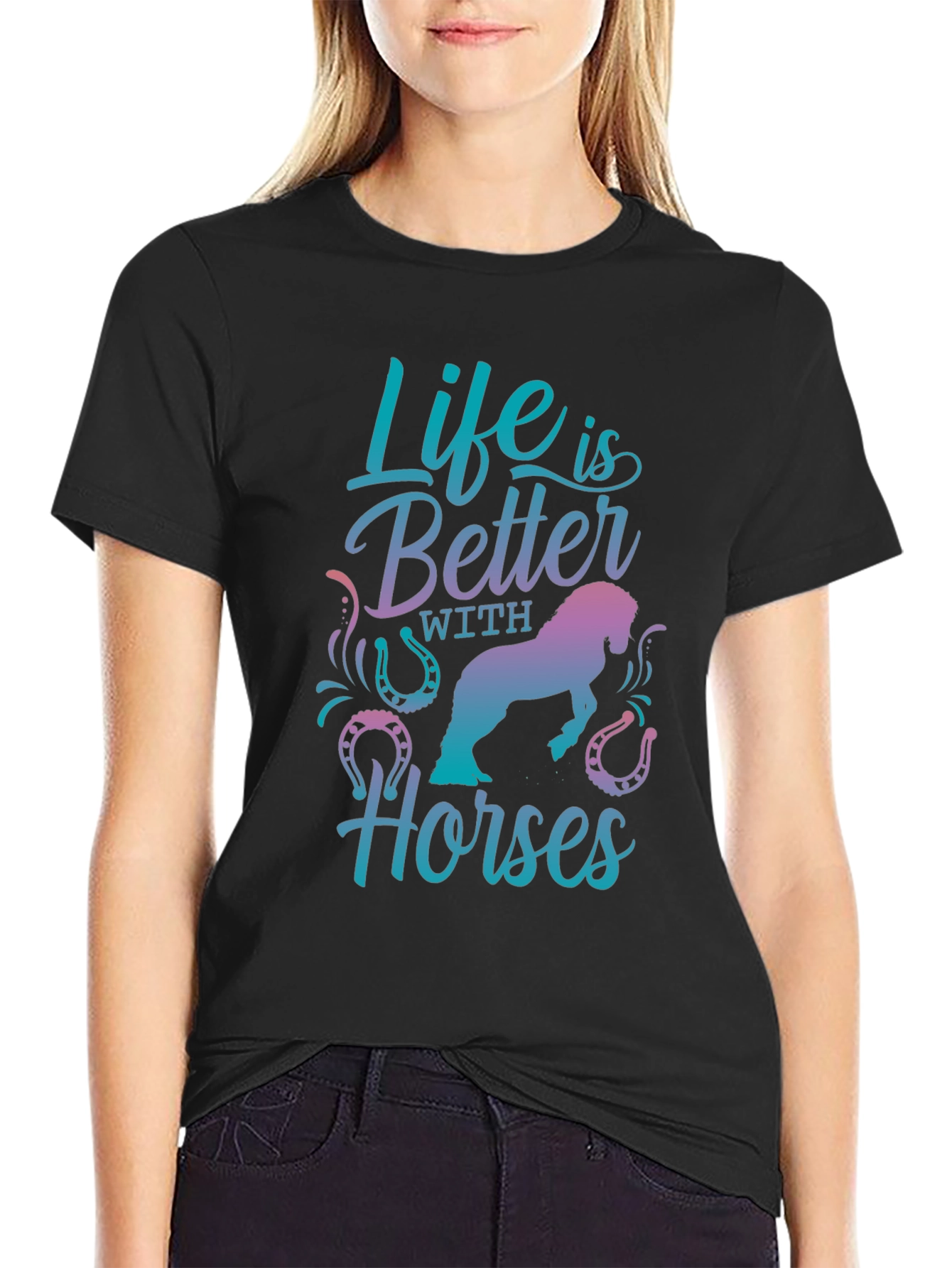 Life is Better with Horses Graphic Tee