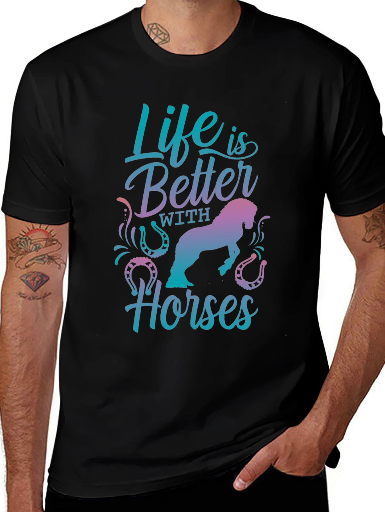 Life is Better with Horses Graphic Tee