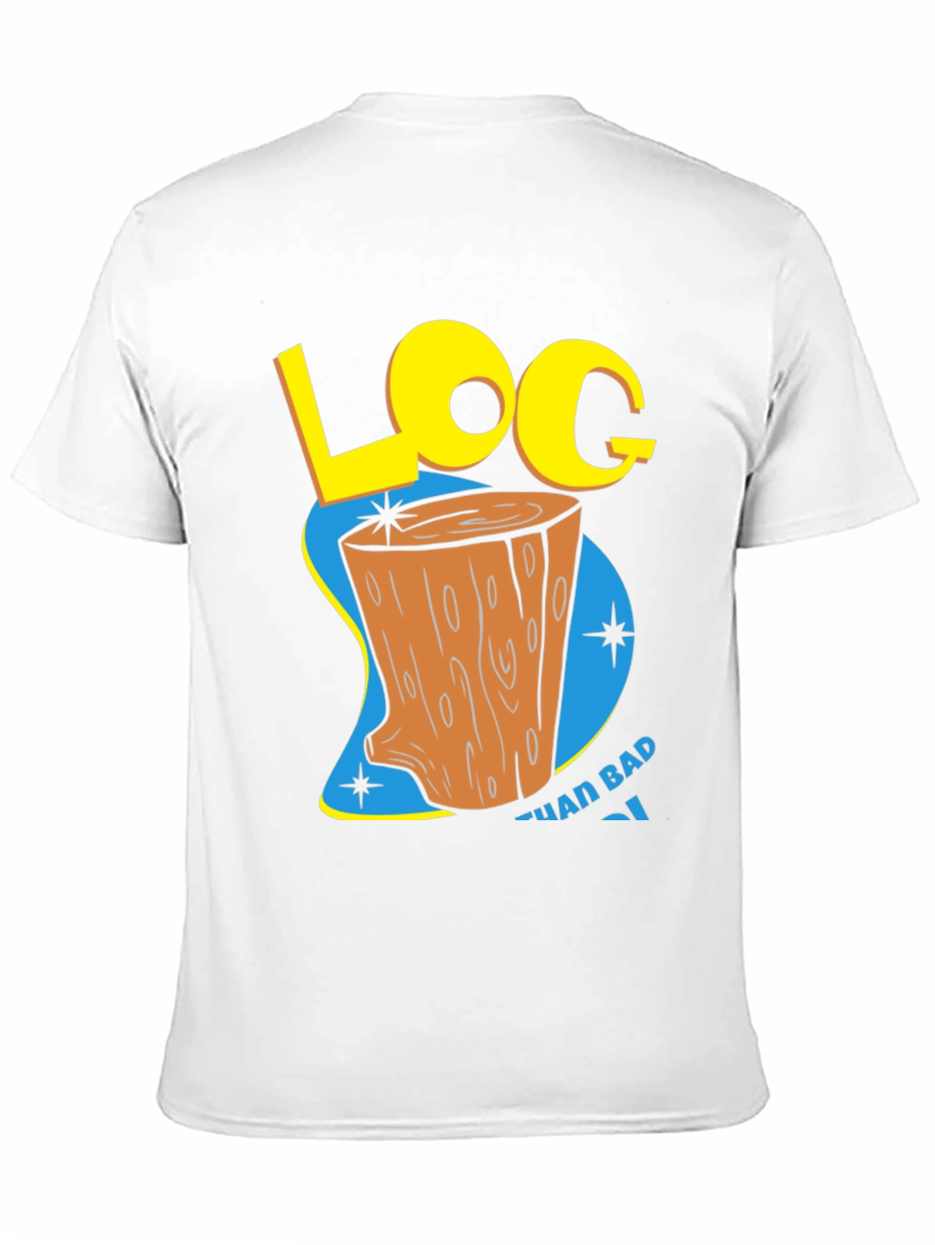 Retro Log Cartoon Graphic Tee