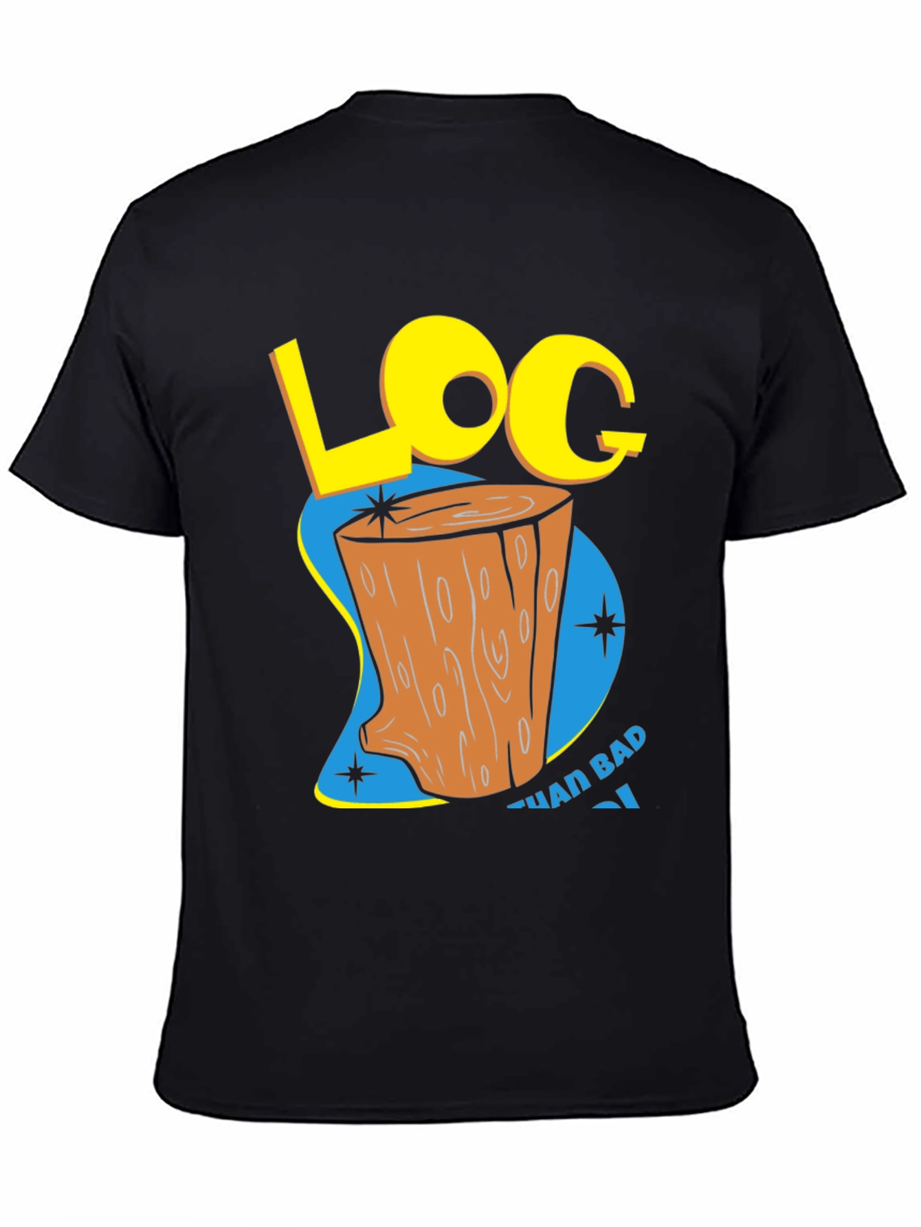 Retro Log Cartoon Graphic Tee