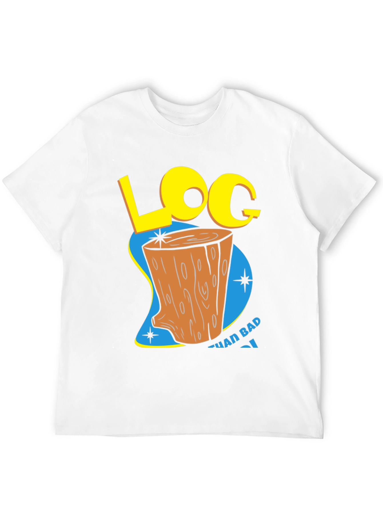 Retro Log Cartoon Graphic Tee