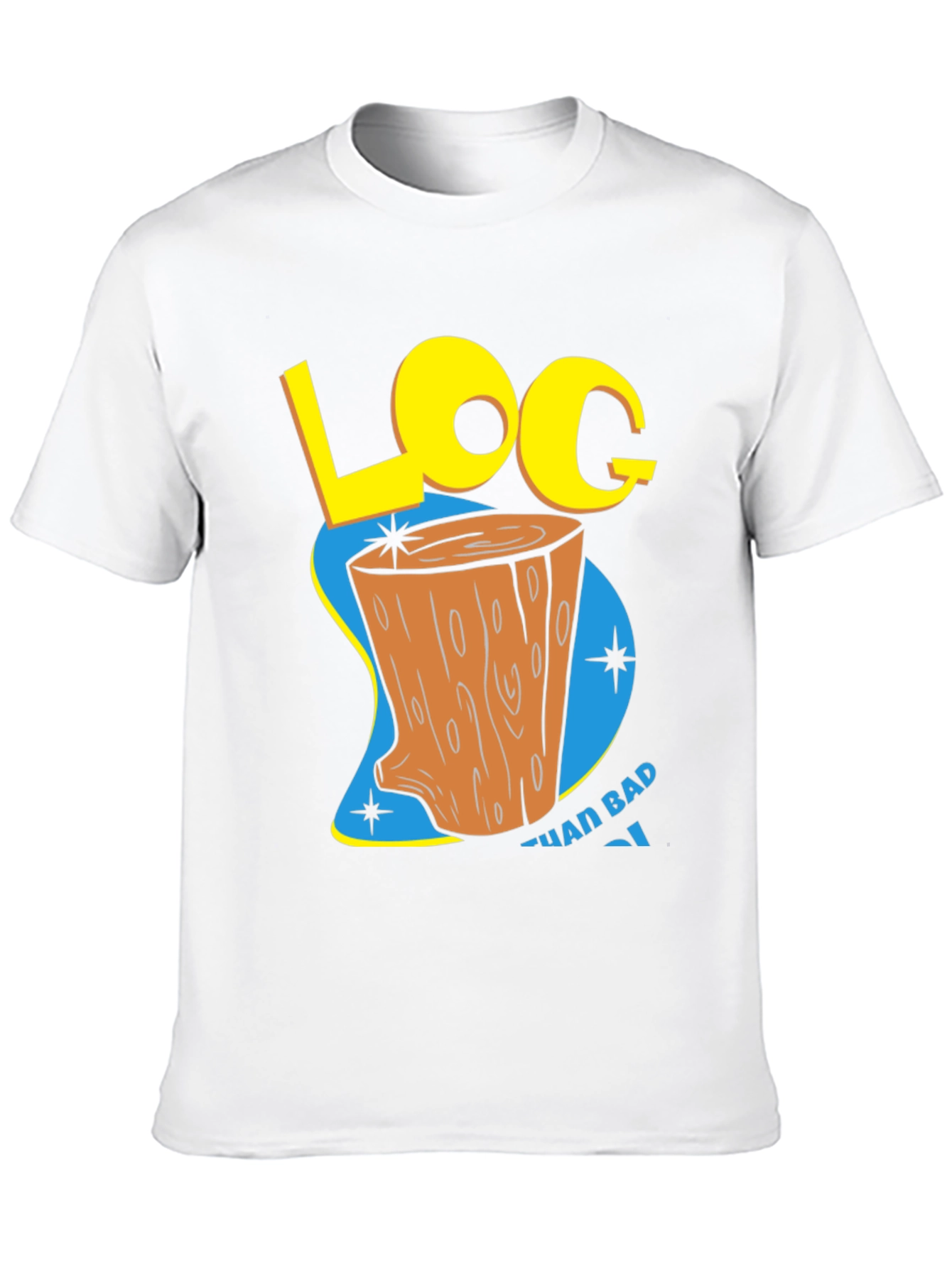 Retro Log Cartoon Graphic Tee