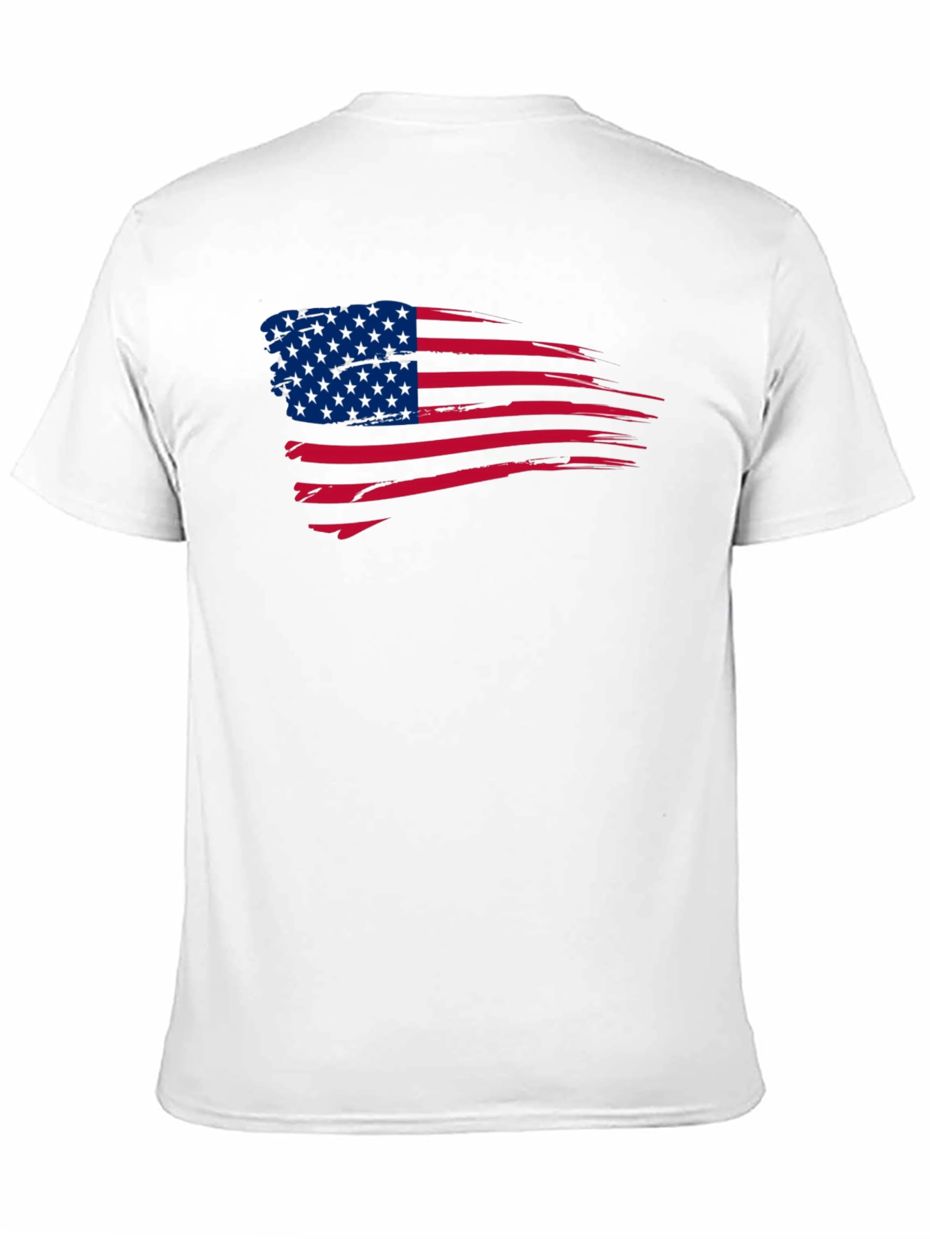 American Flag Distressed Graphic T-Shirt