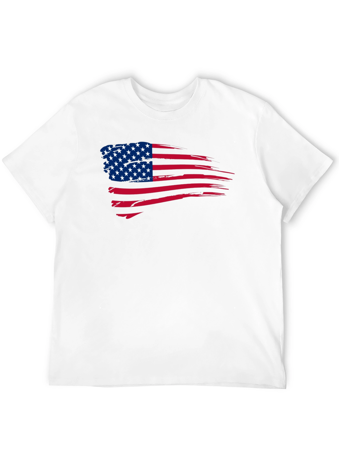 American Flag Distressed Graphic T-Shirt