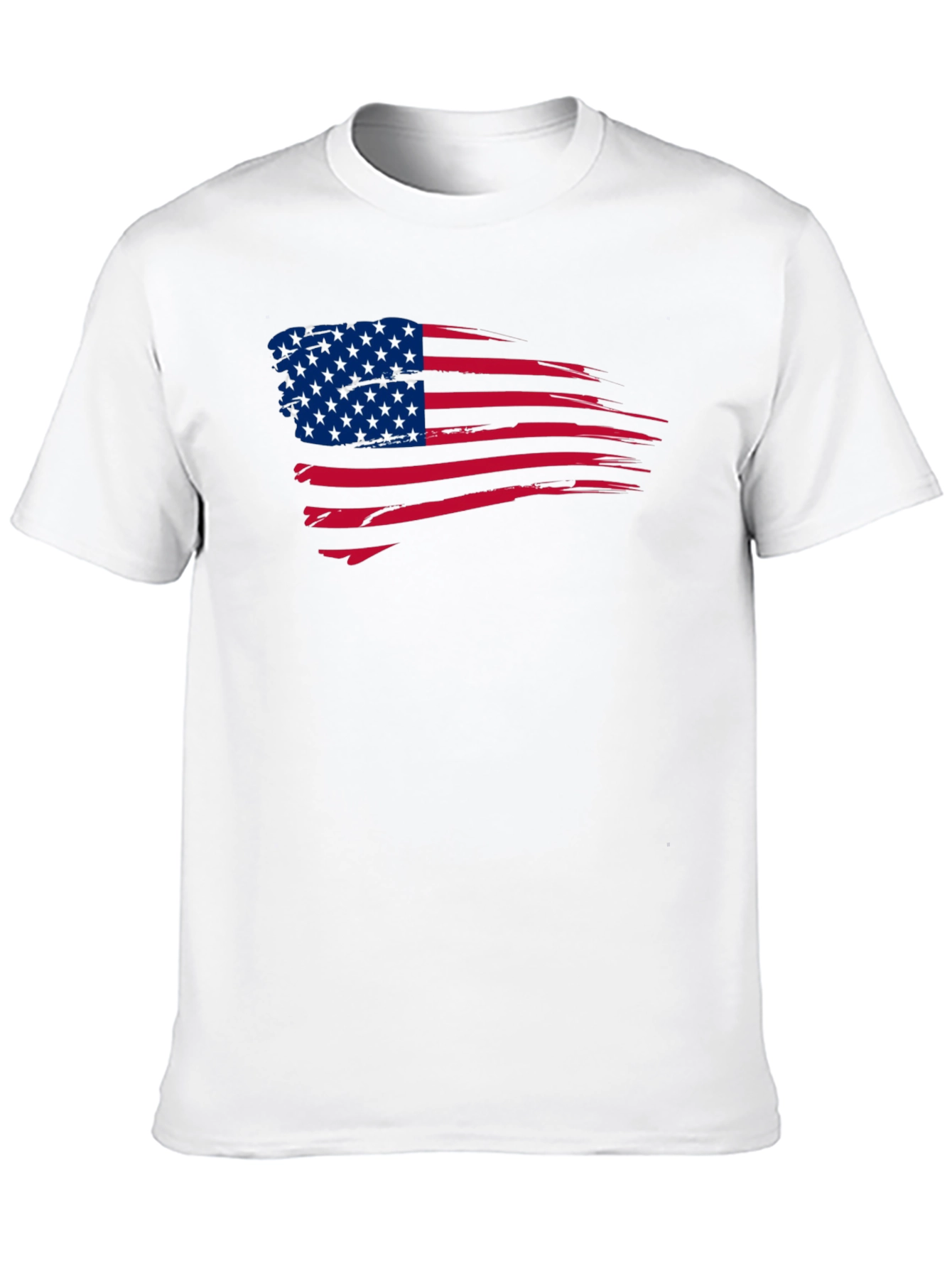 American Flag Distressed Graphic T-Shirt