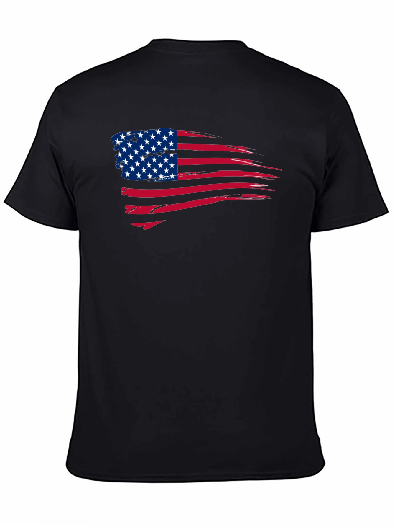 American Flag Distressed Graphic T-Shirt