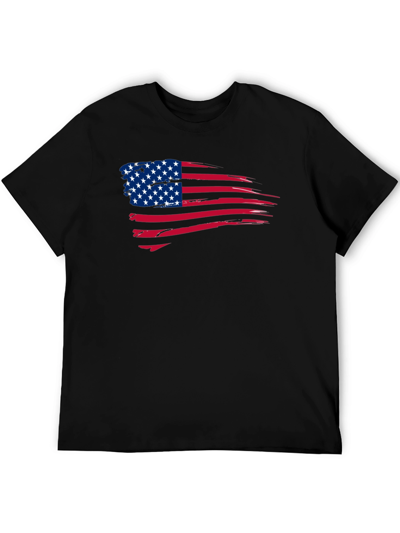 American Flag Distressed Graphic T-Shirt