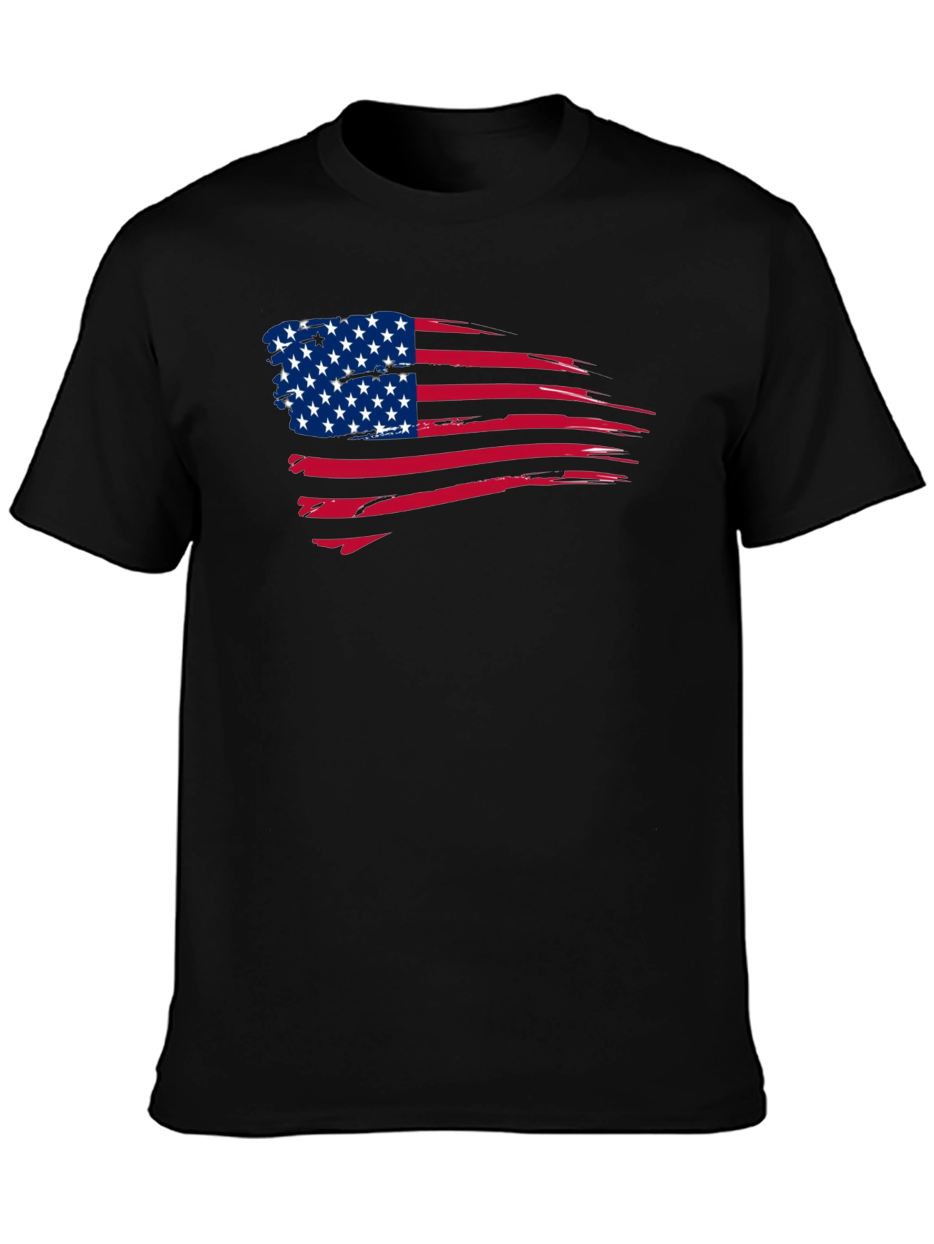 American Flag Distressed Graphic T-Shirt
