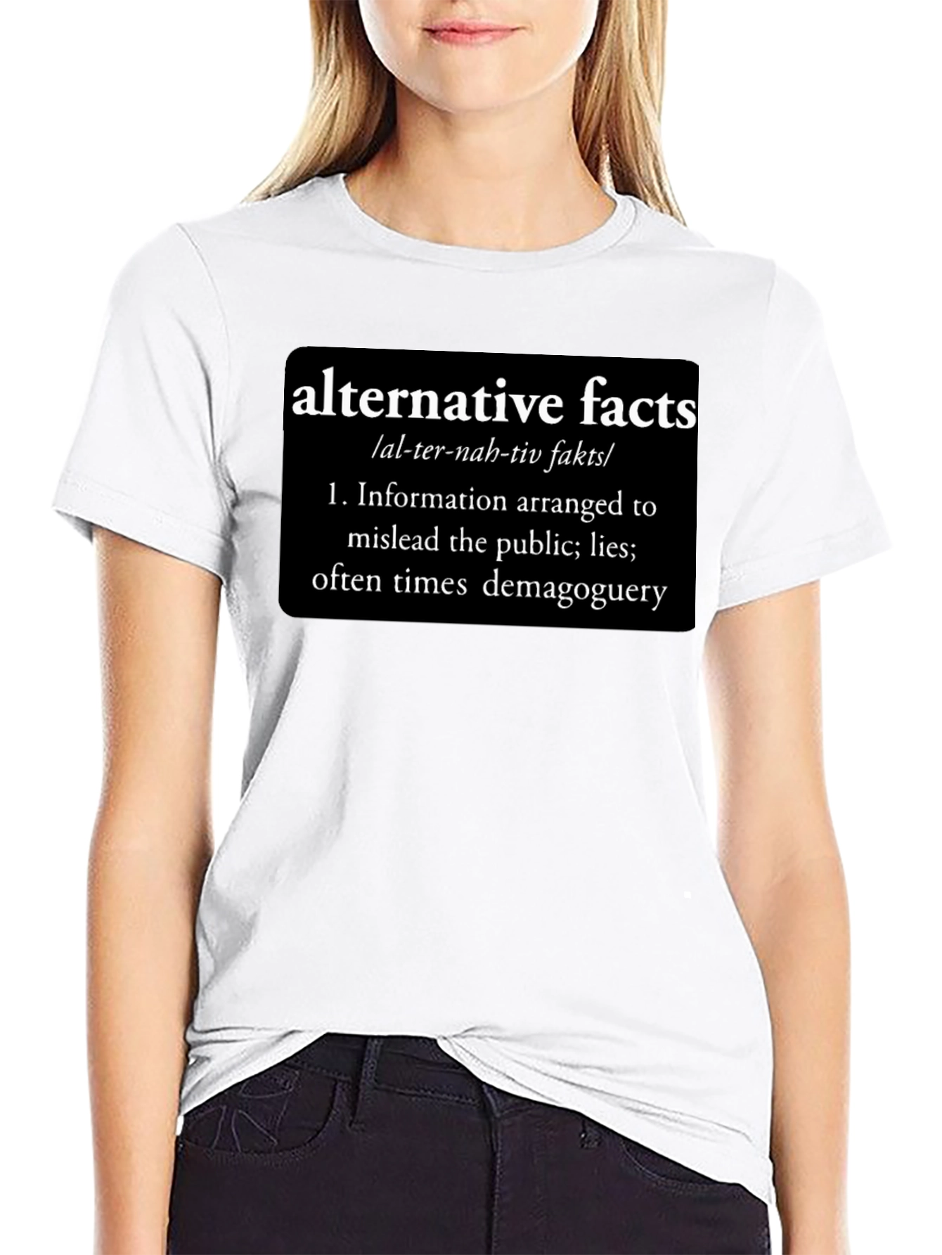 Alternative Facts Definition Graphic Tee - Funny Political Statement