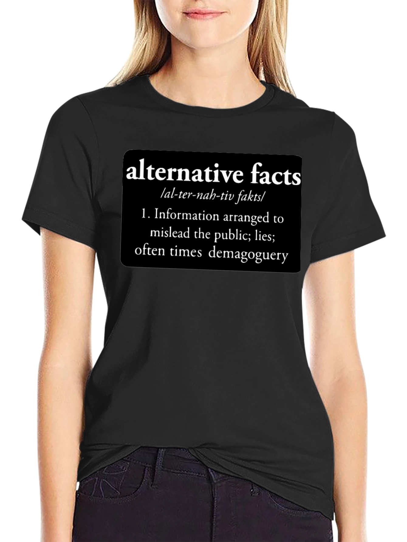 Alternative Facts Definition Graphic Tee - Funny Political Statement