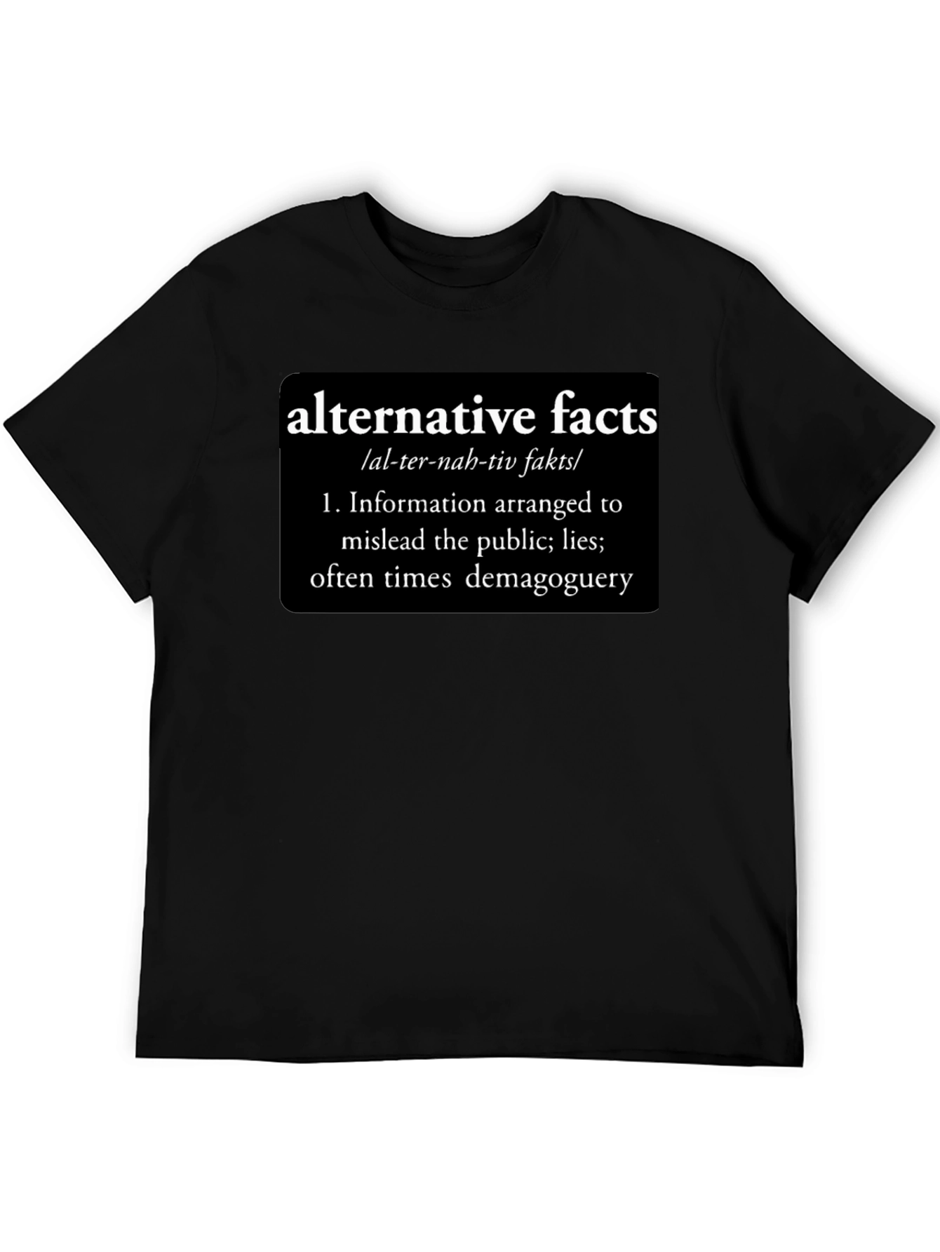 Alternative Facts Definition Graphic Tee - Funny Political Statement