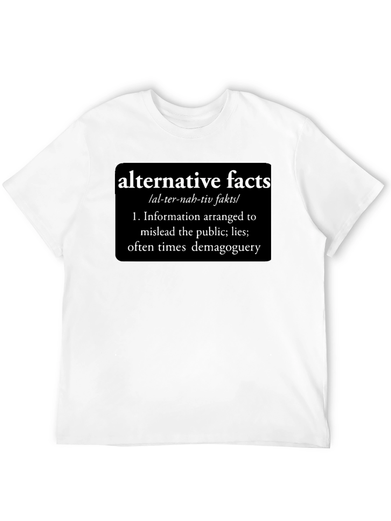 Alternative Facts Definition Graphic Tee - Funny Political Statement