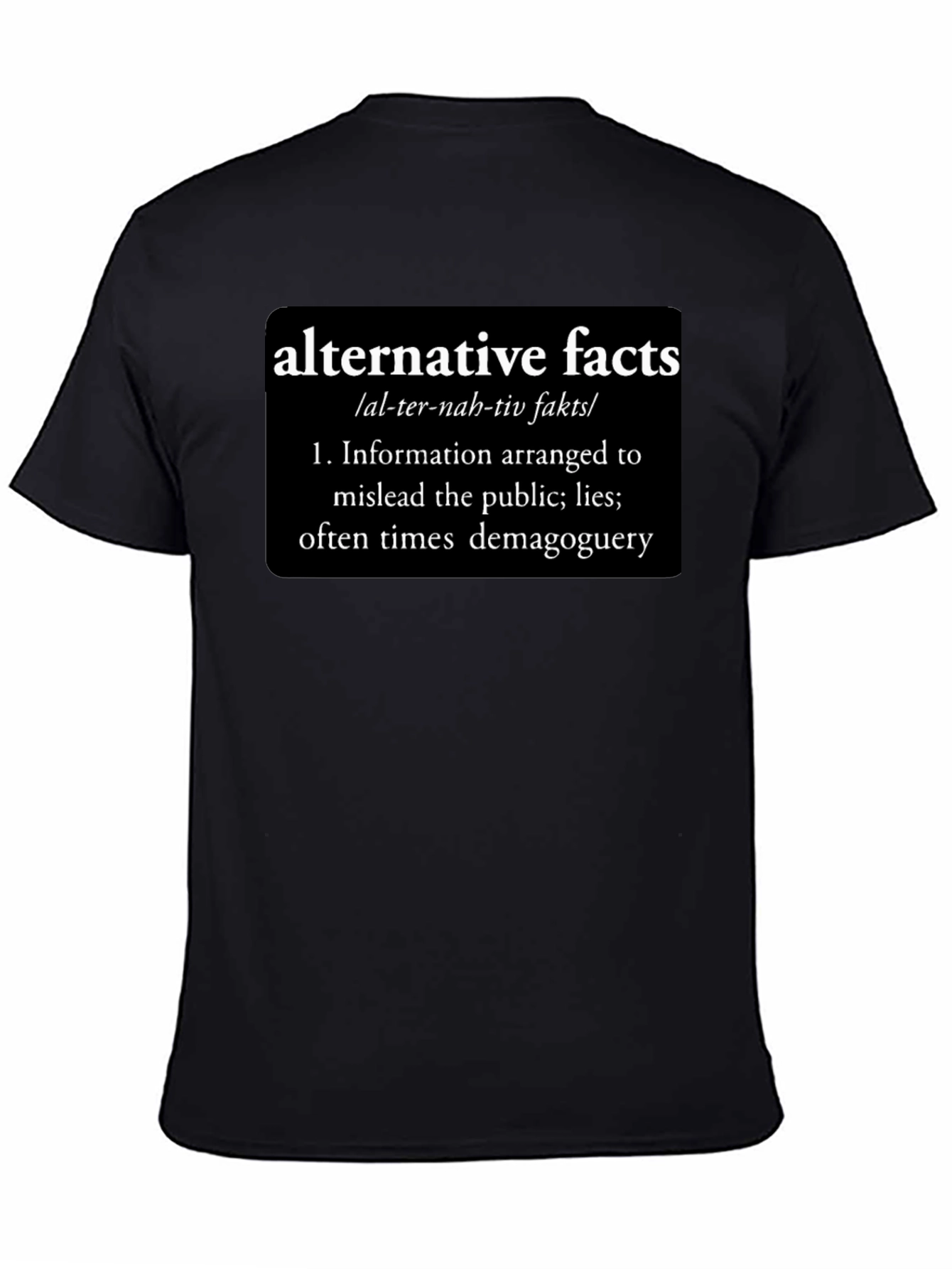 Alternative Facts Definition Graphic Tee - Funny Political Statement