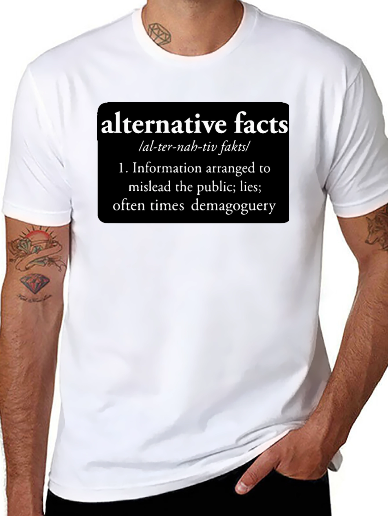 Alternative Facts Definition Graphic Tee - Funny Political Statement