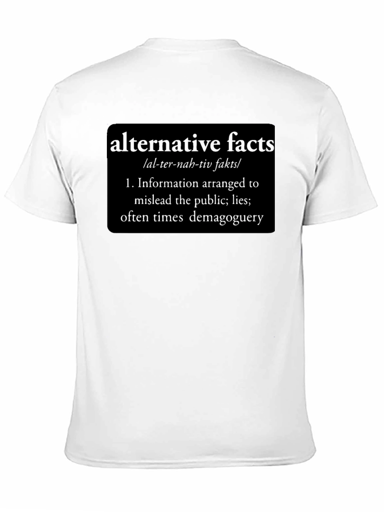 Alternative Facts Definition Graphic Tee - Funny Political Statement