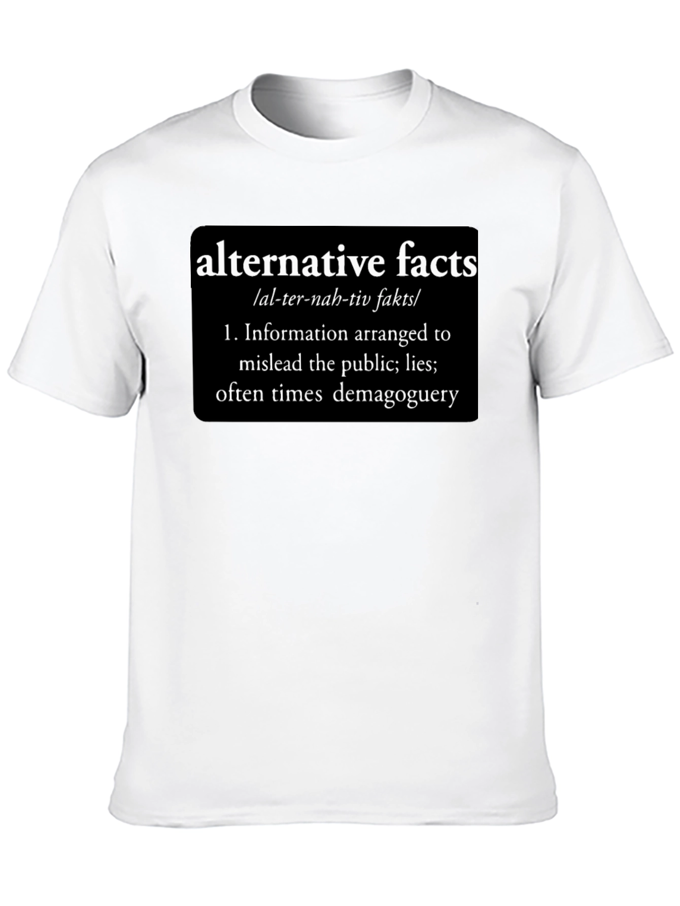Alternative Facts Definition Graphic Tee - Funny Political Statement