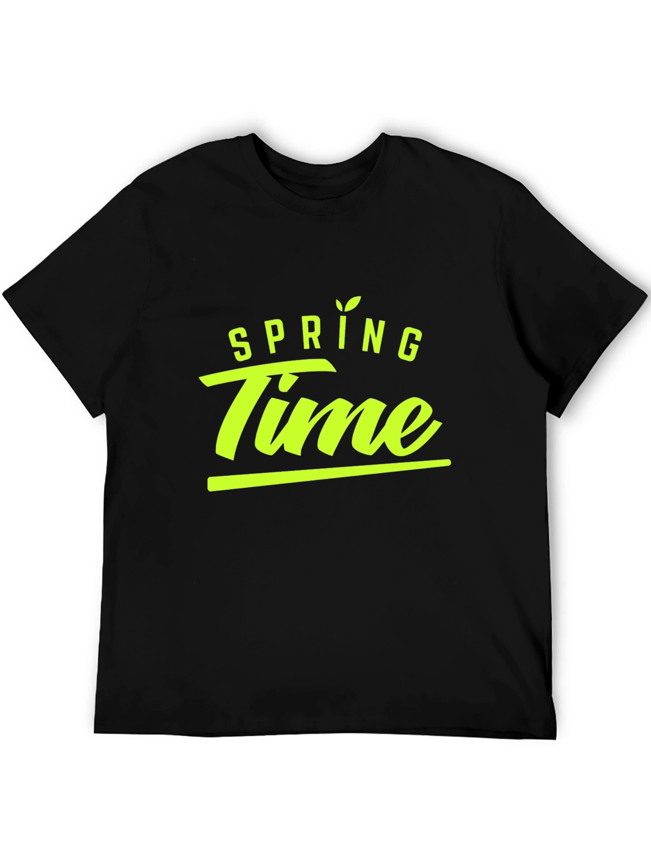 Spring Time Black T-Shirt