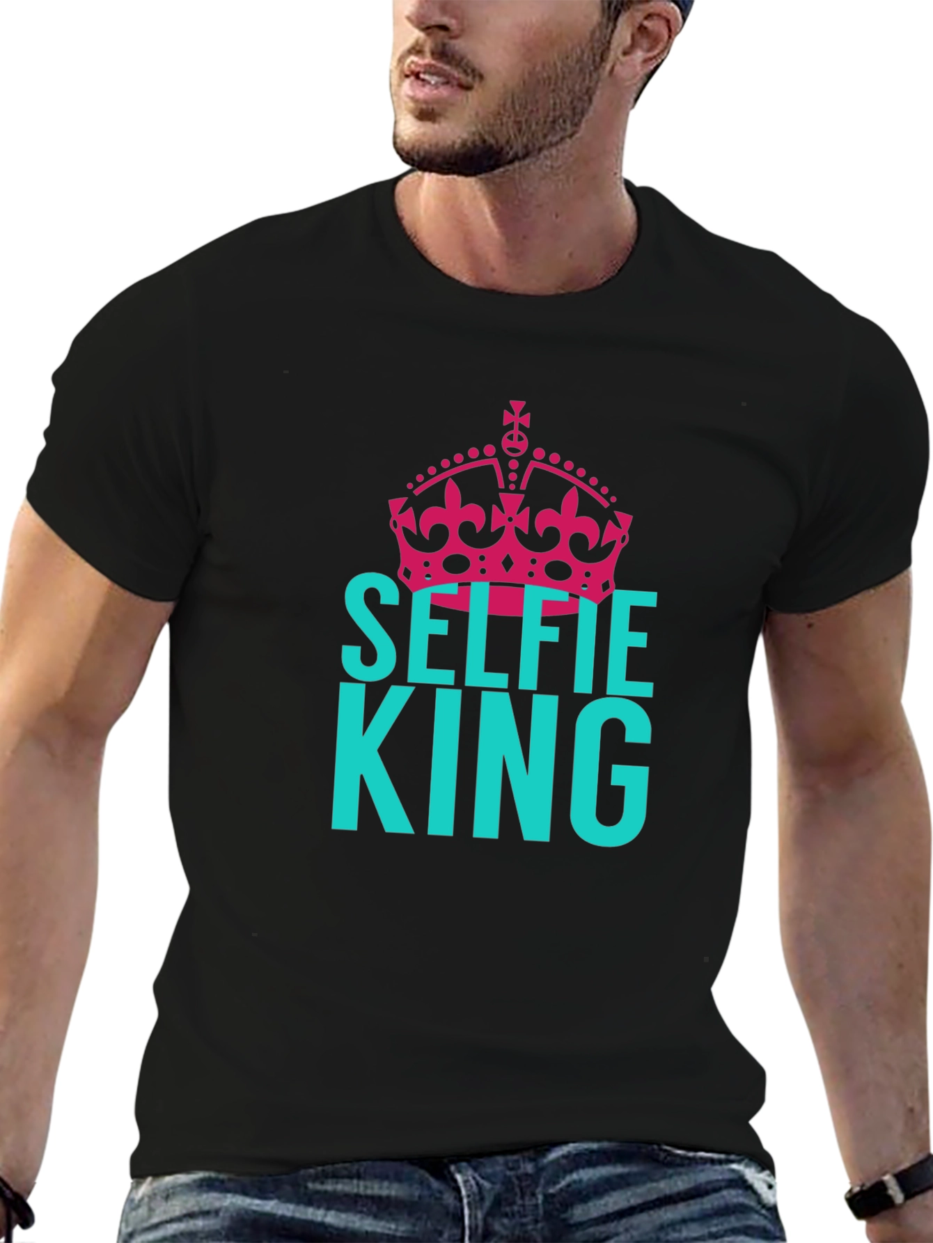 Selfie King Graphic Tee - Cool Design