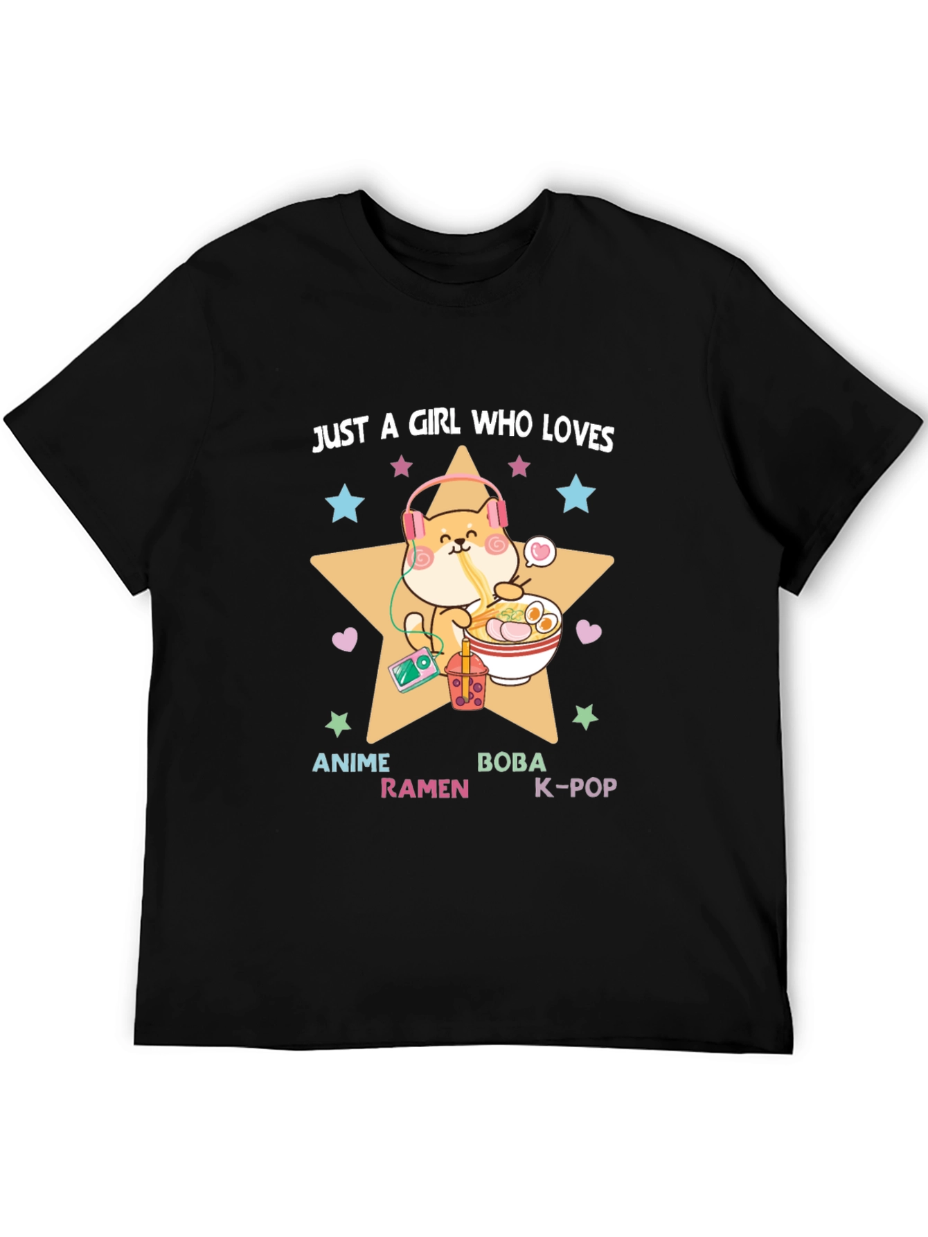 Anime Ramen Boba K-Pop Girls T-Shirt