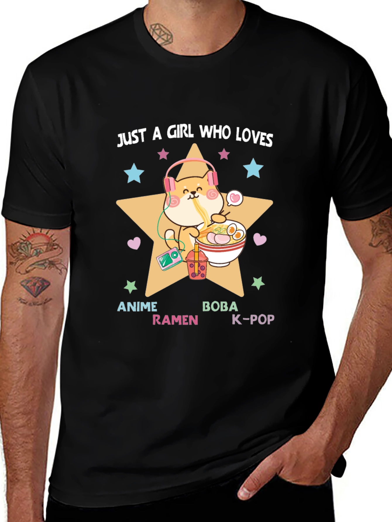 Anime Ramen Boba K-Pop Girls T-Shirt