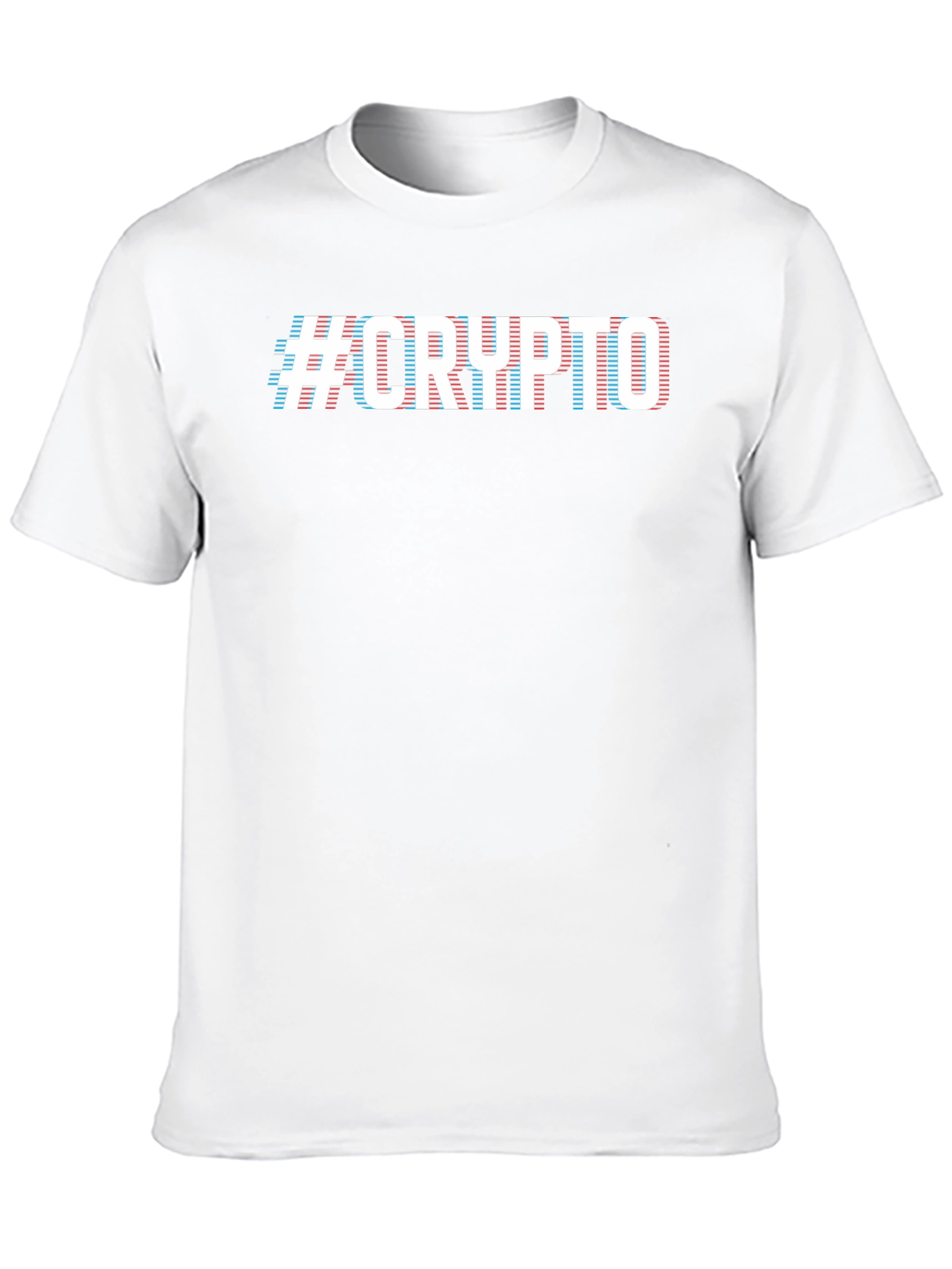 #CRYPTO Graphic T-Shirt - Black Crew Neck Tee