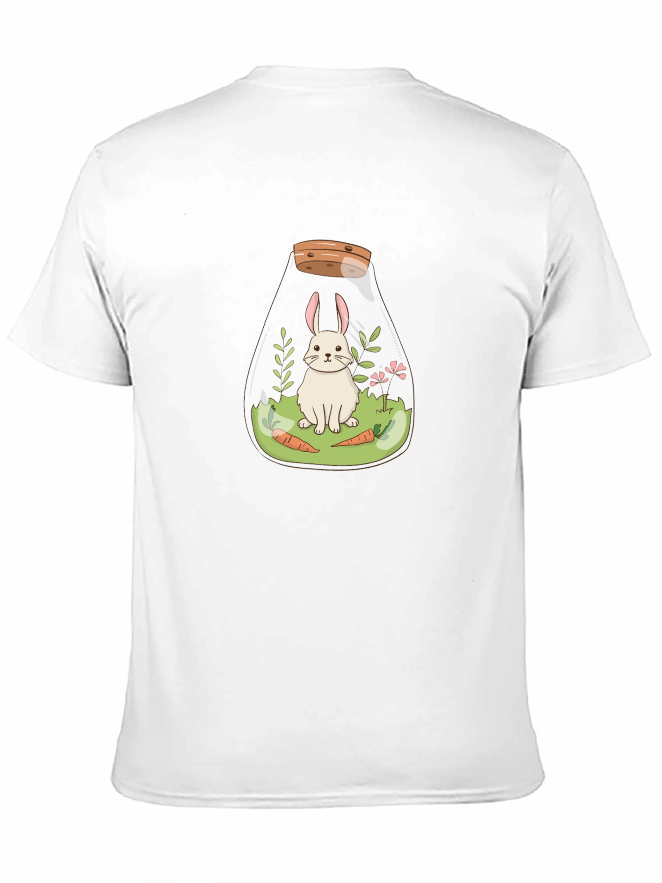 Rabbit Terrarium Graphic Tee - Unisex Cotton T-Shirt