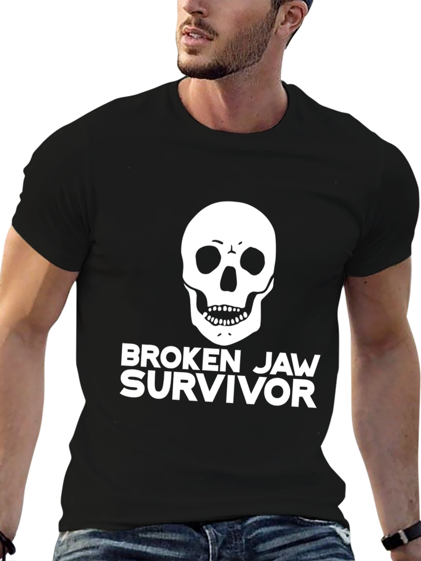 Broken Jaw Survivor Skull Graphic Tee