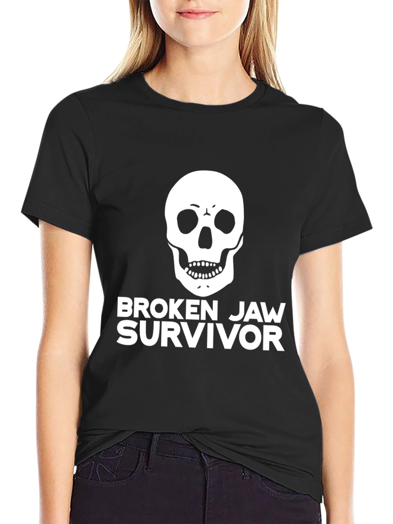 Broken Jaw Survivor Skull Graphic Tee
