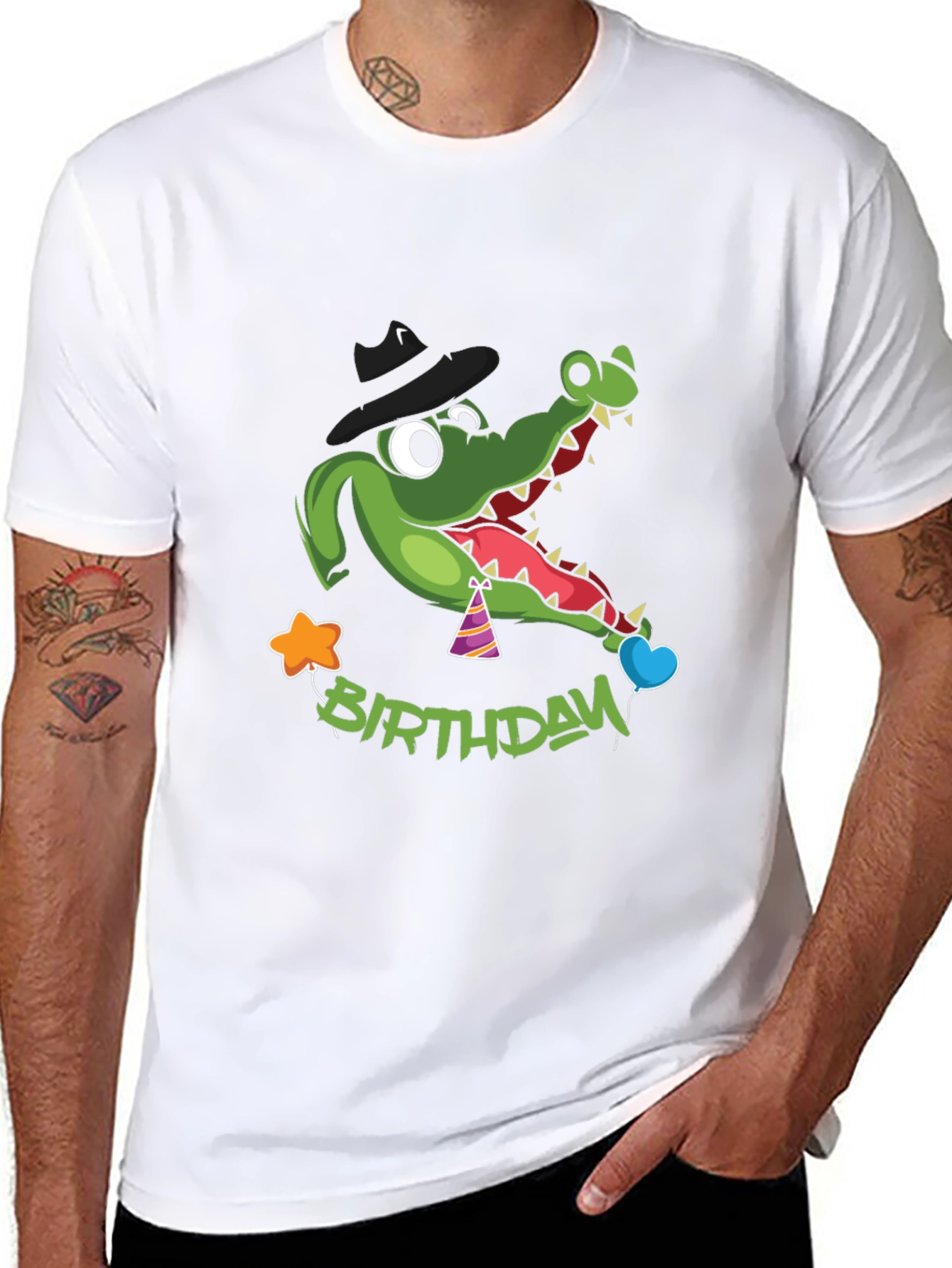 Cartoon Alligator Birthday T-Shirt